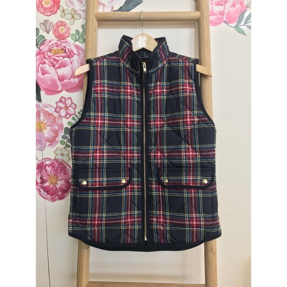 J. Crew Jackets & Blazers - J Crew Plaid Vest Size Medium